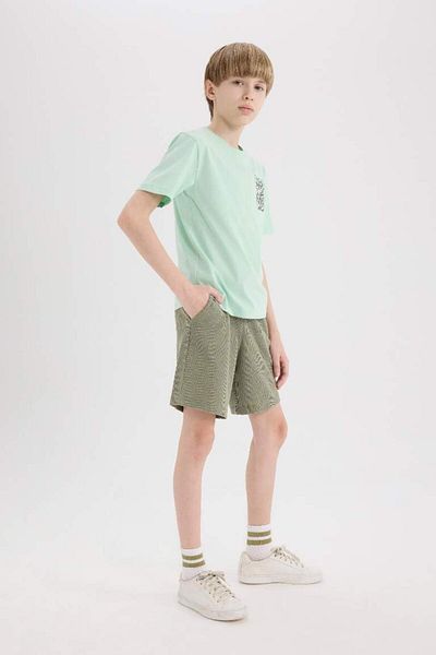 DeFacto New Season Boy's Waffle Shorts