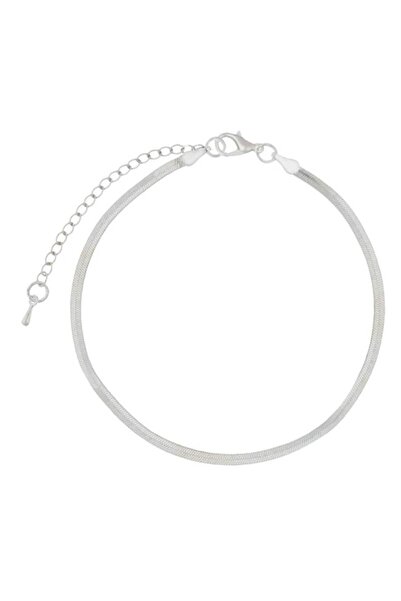 Sprise Bratara Lant Plat de Culoare Argintie pentru Femei