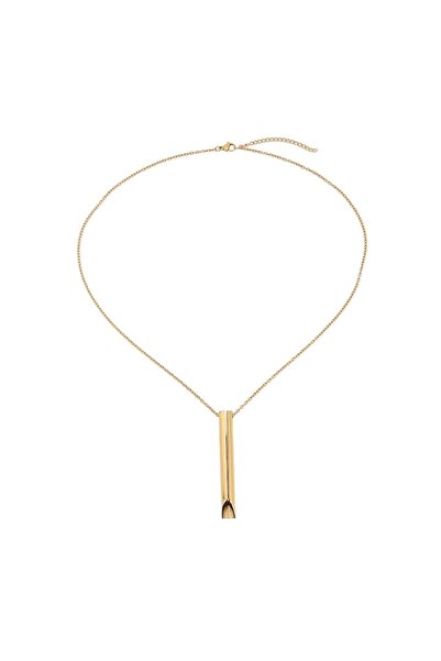 Sprise Colier anti-anxietate din inox, 6x0.8cm, unisex, auriu