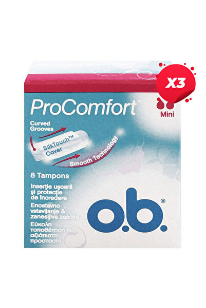 Cotton X3 - OB TAMPOANE INTERNE 8BUC PROCOMFORT MINI