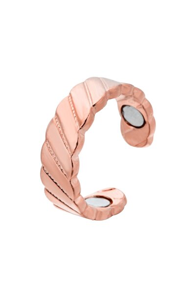 Sprise Inel magnetic, model tesut, ajuta la slabire, rose gold