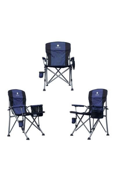 windcamp LUX MAVİ 3'LÜ KAMP SANDALYESİ