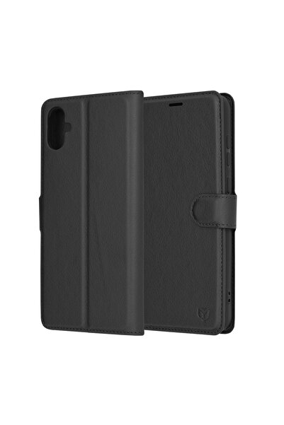Techsuit Husă pentru Samsung Galaxy A05 - Techsuit Leather Folio - Neagră
