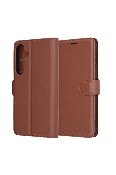 Techsuit Husă Samsung Galaxy S25 Plus - Techsuit Folio din piele - Maro