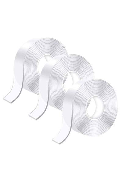 SIKS Set de 3 role de bandă dublu adezivă SIKS, 3x3 metri, 9m, izolatoare, im...