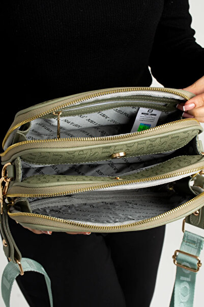 Just Polo Women's 5 Compartment Crossbody Bag Shoulder Bag and Wallet Combination