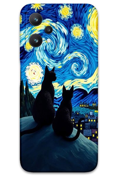 Gramaphone Realme 9 Pro Compatible Cat Pattern Phone Case + Screen Protector ...