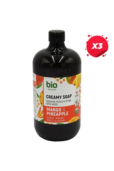 Bio X3 - BIO NATURELL LIQUID SOAP 946ML MANGO&PINEAPPLE