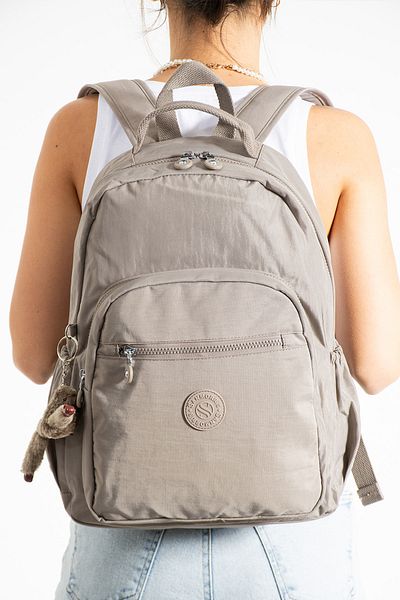 OLDSO Sanmorris Unisex Water Resistant Crinkle Fabric Multi-Eye Large Size Laptop School and Backpack 3022
