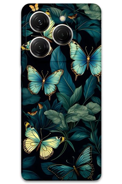 Gramaphone Tecno Spark 20 Pro Compatible Butterfly Pattern Phone Case + Scree...