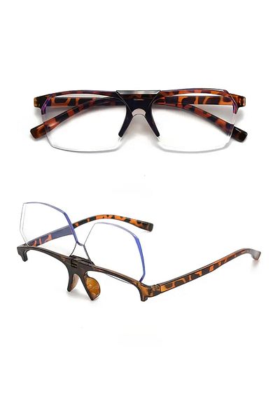 glasses accessory Prescription Reading Glasses Openable Reading Glasses Leopard +1.50