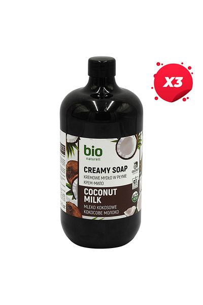 Bio X3 - BIO NATURELL LIQUID SOAP 946ML COCONUT MILK