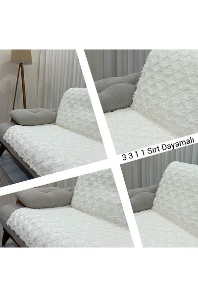 KAYALI HOME Seat Cover Set Ecru 3 3 1 1 180X240-180X120