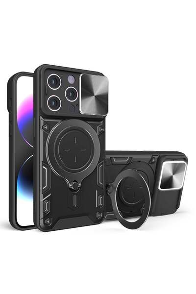 Techsuit Husă pentru iPhone 13 Pro Max - Techsuit CamGuard Pro - Neagră