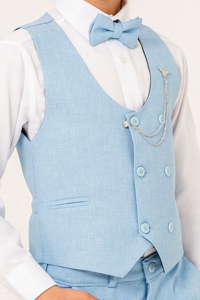 carino's kids Costum pentru băiat cu vestă de in