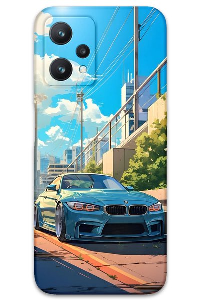 Gramaphone Realme 9 Pro Compatible Car Pattern Phone Case + Screen Protector ...