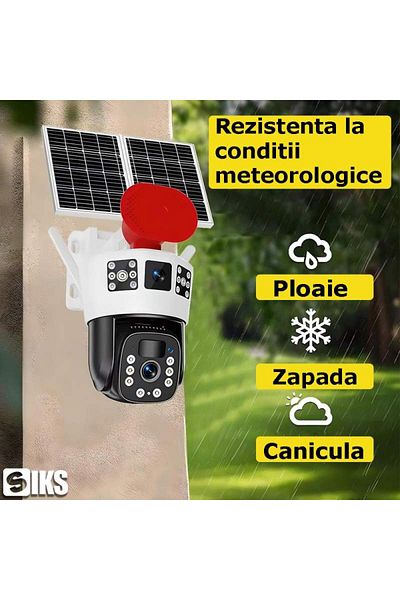 SIKS Cctv Video Surveillance Camera Dual Wifi 4g, Sim And Solar Panel Charging, 3mp 3mp