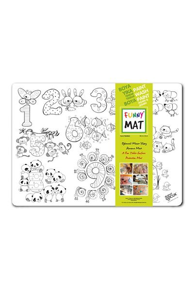 Akademi Yayınları Funny Mat - Numbers - Large 68X48Cm