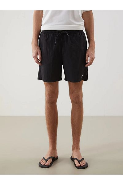 LC Waikiki Xside Black Short Length Basic Men's Swim Shorts