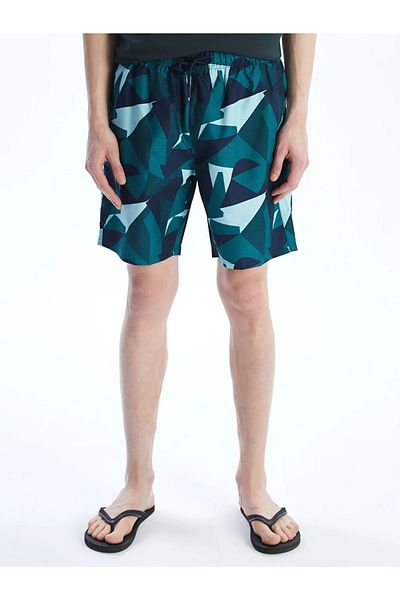 LC Waikiki Xside Green Knee Length Boy Patterned Men's Swim Shorts
