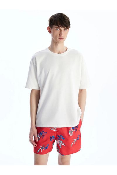 LC Waikiki Xside Coral Short Length Patterned Men's Swim Shorts