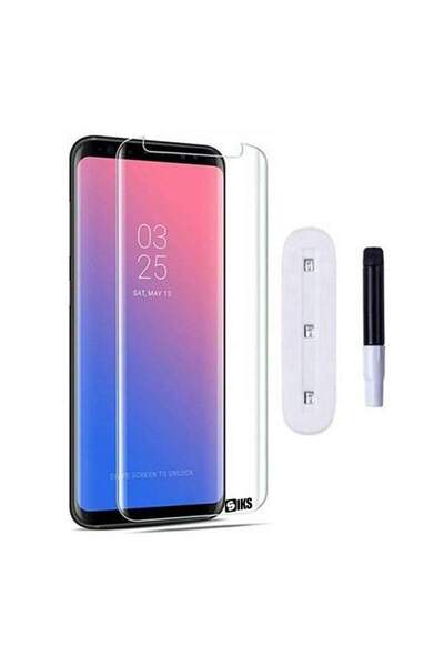 SIKS Folie adezivă UV Digitech Glass pentru Samsung Galaxy S9, lampă UV inclusă, transparentă