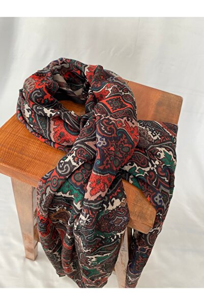 İpekal Desenli premium bambu kraş şal