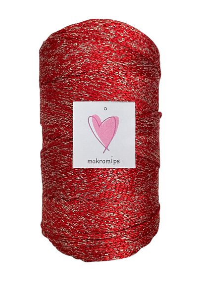Makromİps Silvery Polyester Macrome Yarn Shiny Evening Dress Stylish Işilti (1 Mm200Gr220 m) Suppla Bag Hobby Hand Knitting