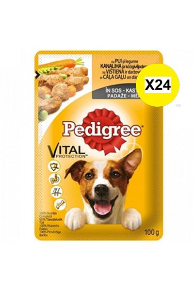 Pedigree X24 - PEDIGREE PLIC 100G PUI LEGUME