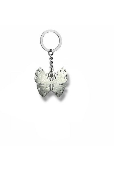 Herşey Nota Unisex Keychain with Butterfly Figure |   Butterfly Design |   Elegant and Meaningful Accessory