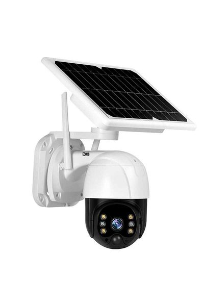 SIKS Solar Video Surveillance Camera, MicroSD Slot, Solar Panel Included, Rotation Through App