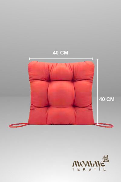 MoMMe Chair Cushion 40X40 cm Red Color 4 Pieces