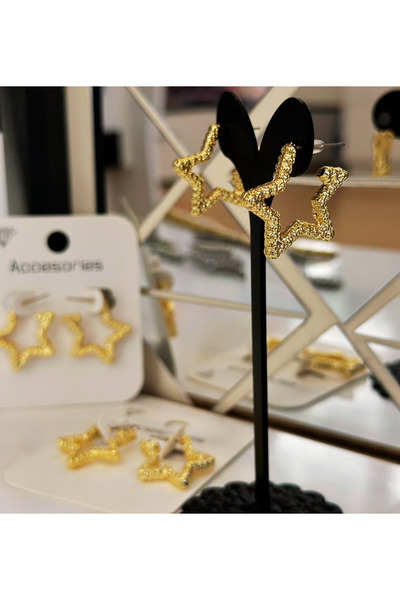 FERİHA DESING ✨   Shining Star Earrings ✨   Sees 3 Times! 🌟