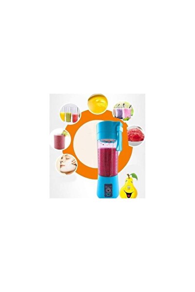 SIKS Blender electric cu USB și 6 lame, portabil, albastru