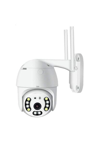 SIKS WIFI Video Surveillance Camera, 8 MP, 4 X Zoom, Rotation, LED Lights, Two-way Communication