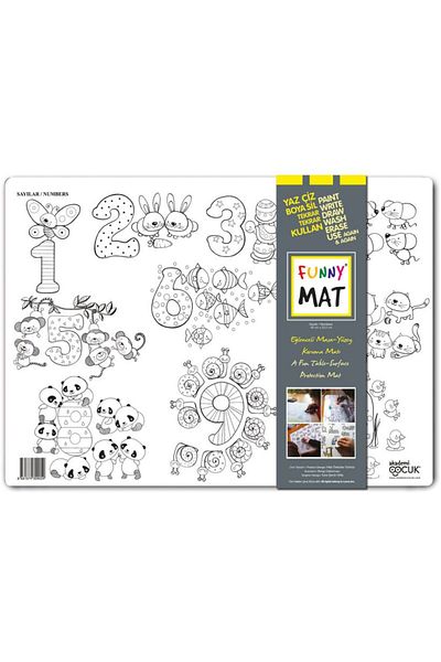 Akademi Yayınları Funny Mat - Numbers - Small 33.5X48Cm
