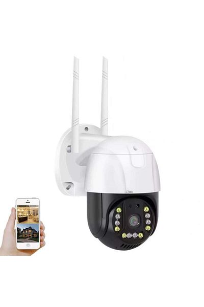 SIKS Video Surveillance Camera, 4G SIM WIFI SIKS, 3 MP, 4X Zoom, LED Lights, Two-way Communication