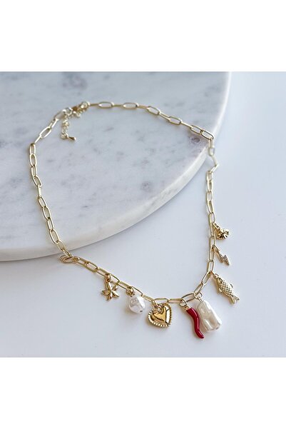 Venus Design Çelik Charmlı Kolye