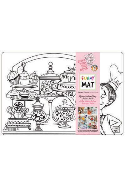Akademi Yayınları Funny Mat - Patisserie 33.5X48Cm