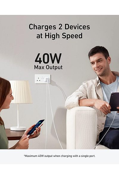 Anker NCR 40W USB-C Charger 521 Nano Pro Compact Rugged Quick Charge 3.0 for iPhone and iPad