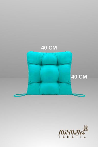MoMMe Chair Cushion 40X40 cm Turquoise Color 4 Pieces