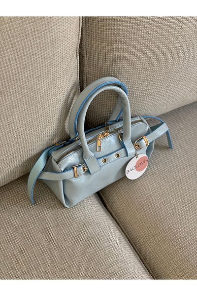 BAGLOVİS GEANT DE UMĂR PENTRU FEMEI, MALL, STYLISH, DETALIU, ALBASTRU, EN22 BOY12