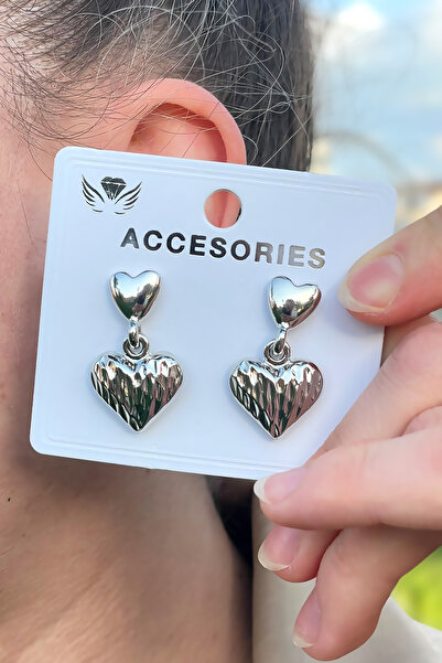 TAKIPORT أقراط متدلية على شكل قلب