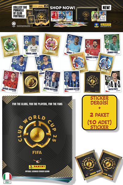 TOYFEST Panini America Club World Cup 2025 Album Major Football Clubs World Cup Sticker Journal