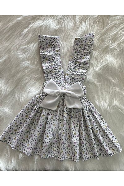 Eylülce Butik ΚΟΡΙΤΣΙΑ ΛΕΥΚΟ ΦΙΟΥΝΤΟ ΦΟΡΕΜΑ ΣΑΛΟΠΕΤ ΜΕ ΦΙΟΥΝΤΟ ΦΙΟΥΝΤΟ (ΚΑΤΑΣΚΕΥΑΣΜΕΝΟ ΑΠΟ 100% ΒΑΜΒΑΚΙ.)