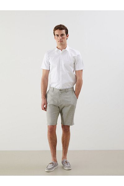 LC Waikiki Regular Fit Linen Blend Fabric Stylish and Comfortable Men's Shorts