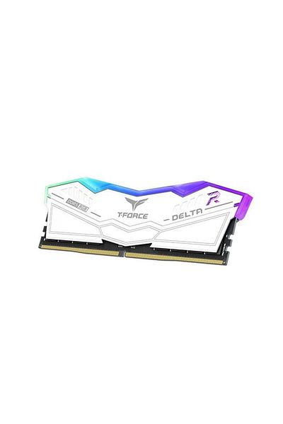 TEAM T-Force Delta Rgb White 32Gb 2X16Gb 6400Mhz Ddr5 Gaming Ram Cl40 (Ff4D532G6400Hc40Bdc01)