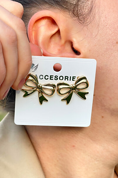 TAKIPORT أقراط نسائية بتصميم أنيق على شكل فيونكة