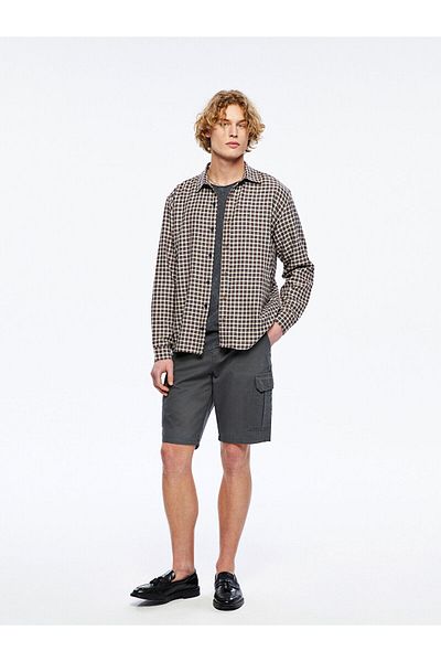 LC Waikiki Standard Fit Gabardine Men's Cargo Shorts