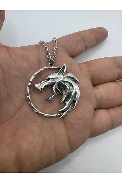 Herşey Nota The Witcher Themed Circle Chain Unisex Necklace |   Fantastic Game Accessory